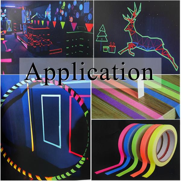 Luminous Marking Fluorescent Cloth Tape For Backlight Warning