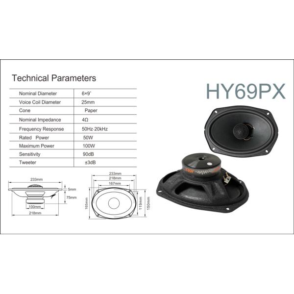 6x9 Inch SPL Car Speakers