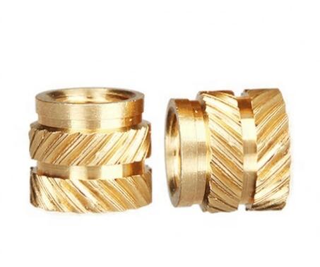 Brass Insert Nut Knurled Copper Round Head Heat Staking Nut For Plastic Brass Knurled Nut Insert M1.4 M2 M2.5 M3 M4 M5
