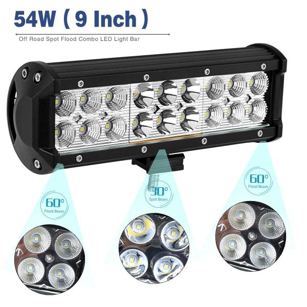 Black 10 - 30V DC Auto LED Mini LED Light Bar , Dustproof Cree LED Work Light Bar