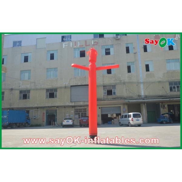 Inflatable Waving Man Orange 5m Inflatable Dancing Man / Dancing Balloon Man Customized