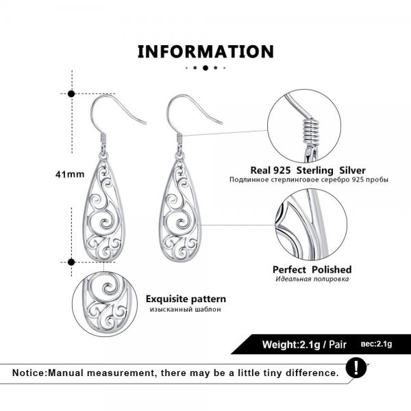 Europe Fashion Jewelry Popular Silver Rhinestone Claw Chain Drop Earrings Women