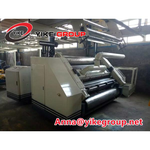 Steam Heating Corrugated Box Making Machine , Single Facer Corrugated Machine