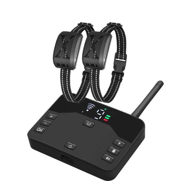 Two-in-One Rechargeable Wireless Electronic Pet Training Collar Custom Colors Outdoor Bark Control Dog Training Supplies