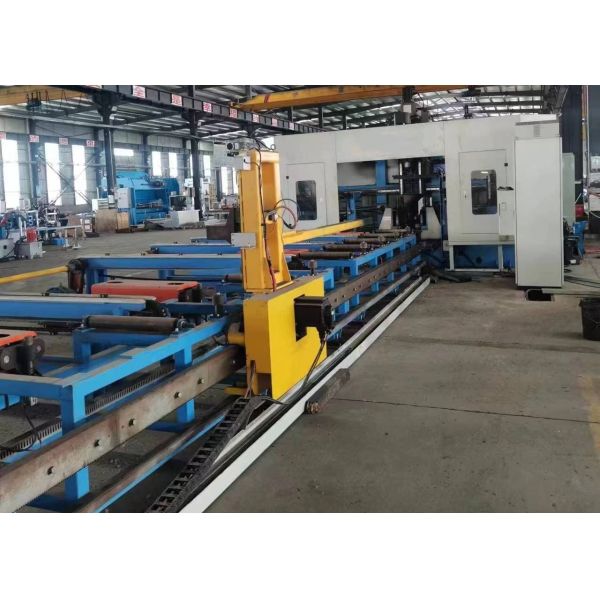 CNC Beam Drilling Machine BT40 Spindles 40mm Hole Diameter For Steel Structure Applications
