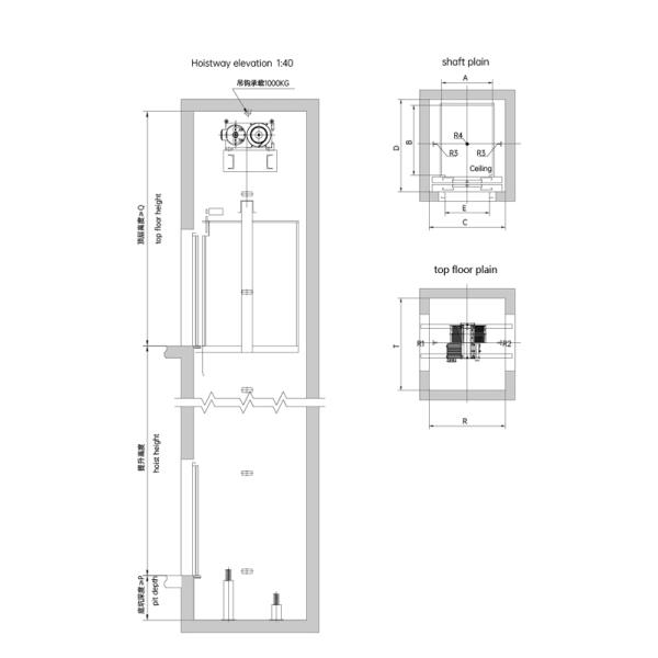320kg Force Drive Residential Home Elevators For Modern Building