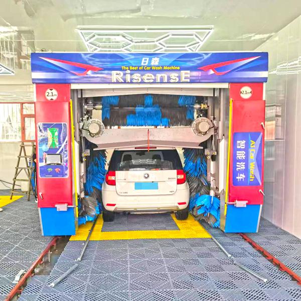 Risense CE Approved 5 Brushes Full Automatic Rollover Car Wash Machine with air Dryer and Wheel Brushes(CF-360)