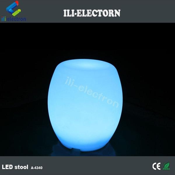Popular plastic led bar stool with rechargeable battery