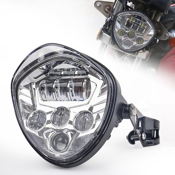 Universal 60W Motorcycle LED Light Headlamp with Bracket Customized Modification