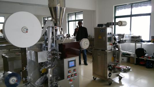 Tea Bag Automatic Packing Machine , Automated Packaging Machine With Inner Bag / Envelope