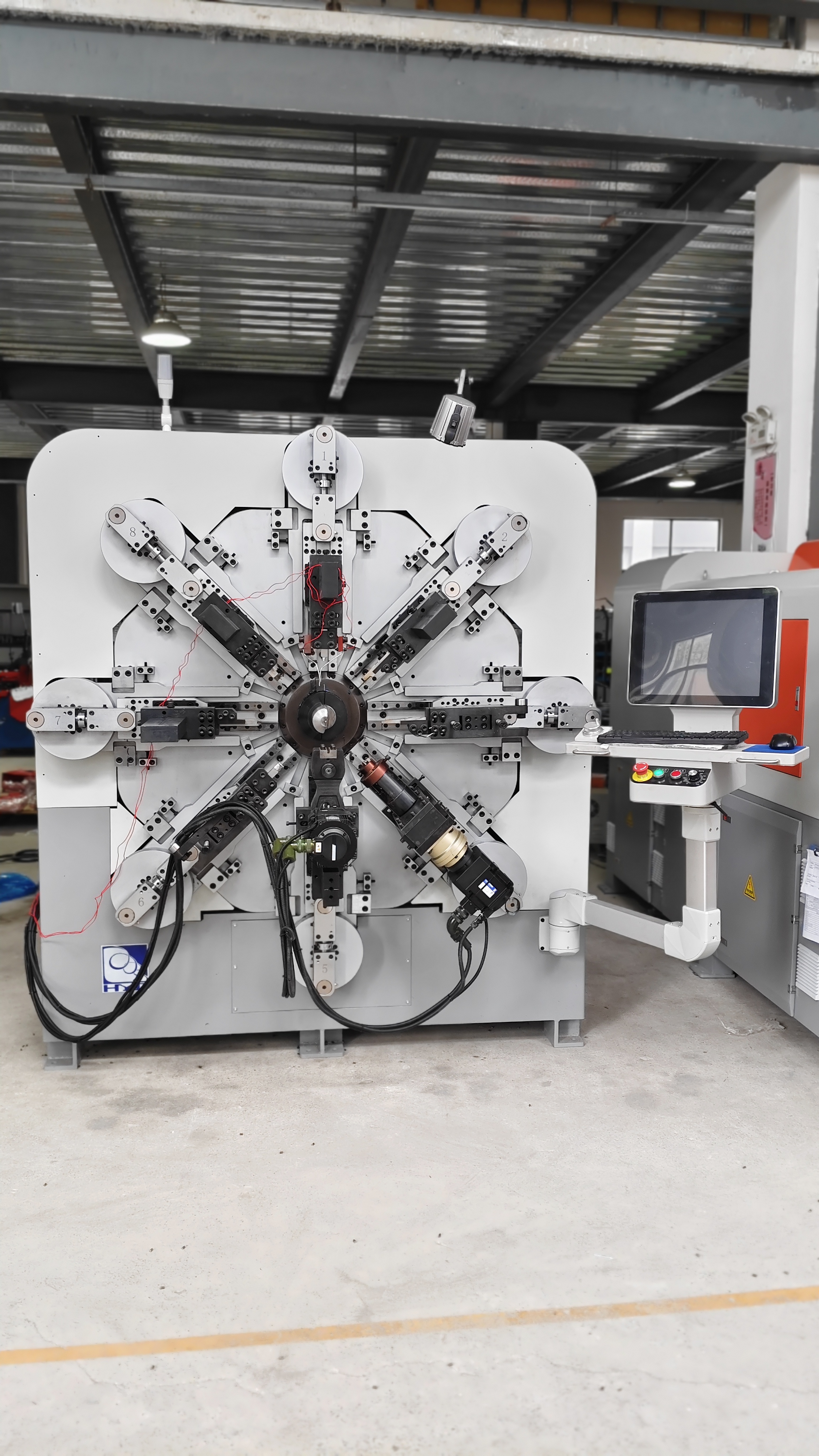 HYD-40T-12A Automatic Spring Coiling Machine front view