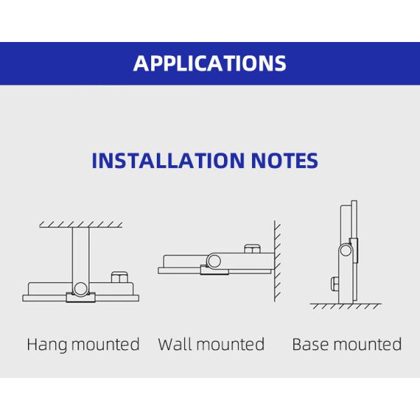 180 Degree Rotation Installation IP65 Led Stadium Flood Light Adjustable 200W 300W