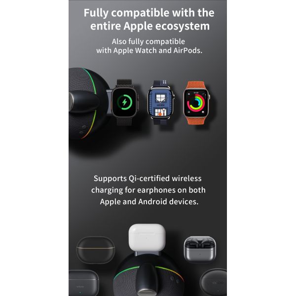 Multi-Functional Bluetooth Speaker Wireless Charger