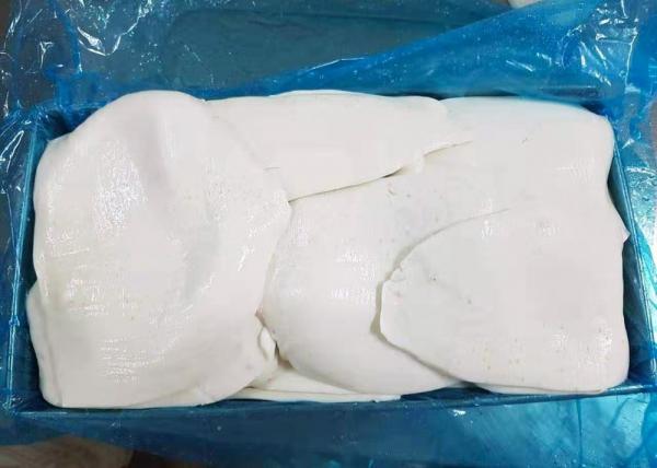 Frozen Boiled Giant Squid Fillet Bqf Peru Squid Darumar Thickness 6-12mm