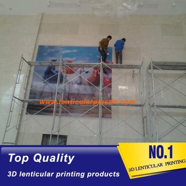 large size lenticular poster indoor 3d lenticular effect image flip lenticular printing picture for advertisement