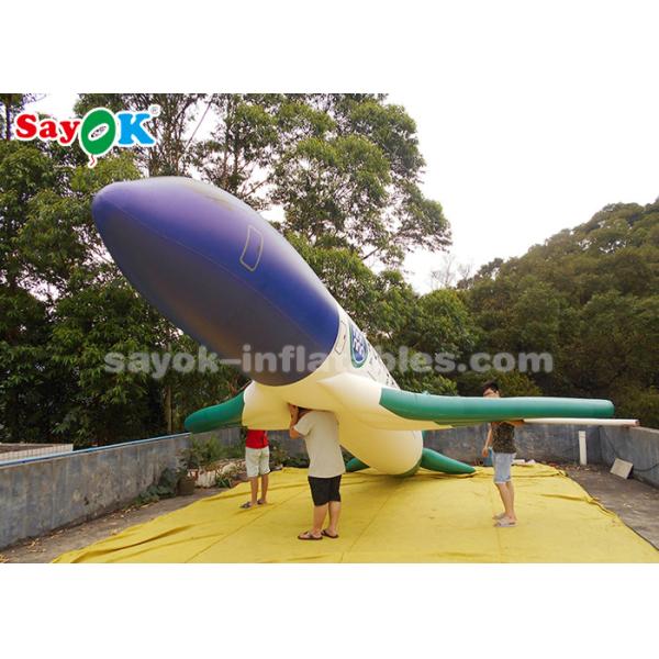 ROHS Custom Inflatable Products , 10 Meter PVC Inflatable Airplane Model For Exhibition Display