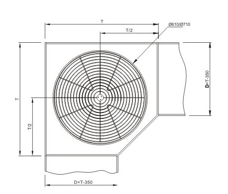 B026 Kitchen basket corner units:360°Revolve Basket (strength style)