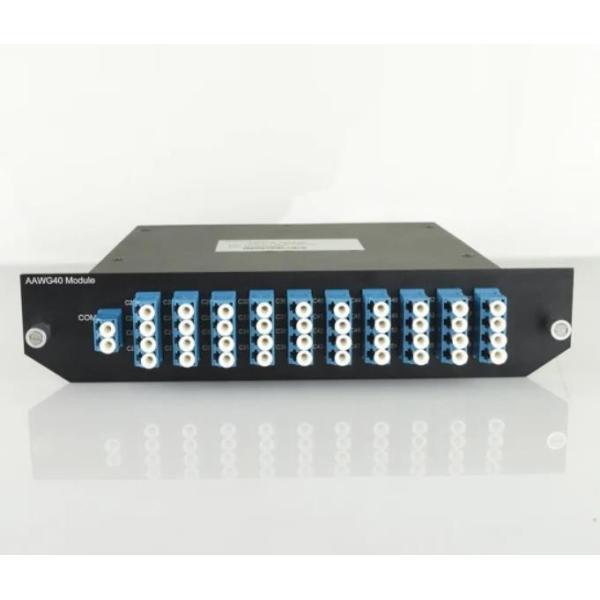 40 Channel DWDM Mux Demux Athermal AWG Rack Mount Cassettes Module