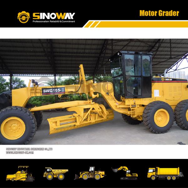 165hp Engine Power Soil Grading Equipment With Power Shift Transmission