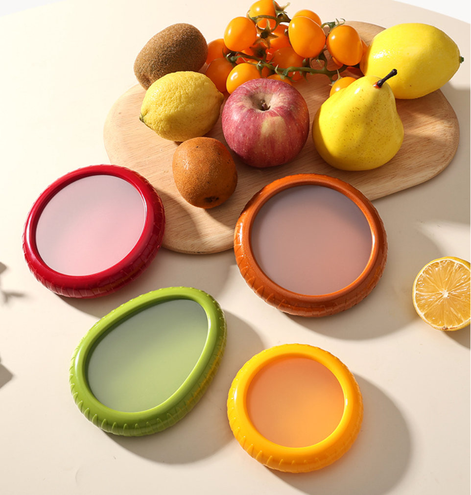 Sealed Silicone Lid Stackable Odor-Resistant Refrigerator Storage Box For Produce