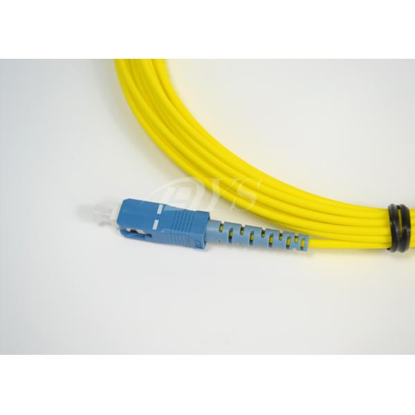 SC-SC/ APC Simplex Singlemode Optical Fiber Patch Cord Compliant With ANSI, NTT SC Standard