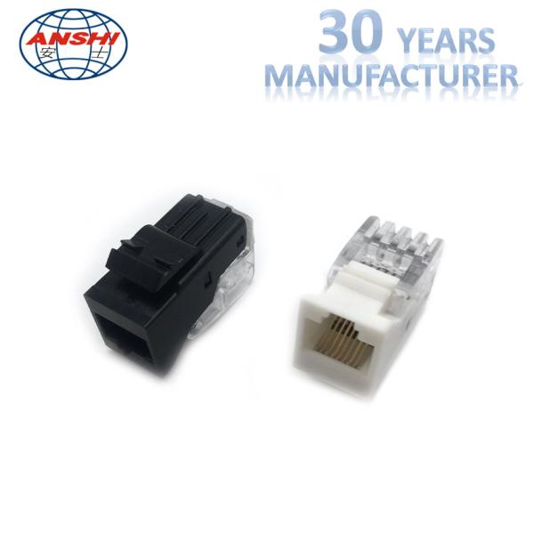 Toolfree RJ45 Cat5e UTP Gold Plating Keystone Jack