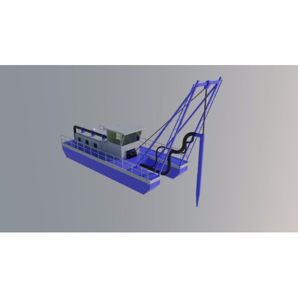River Cutter Suction Dredger 20m Dredging Depth 10inch Draught