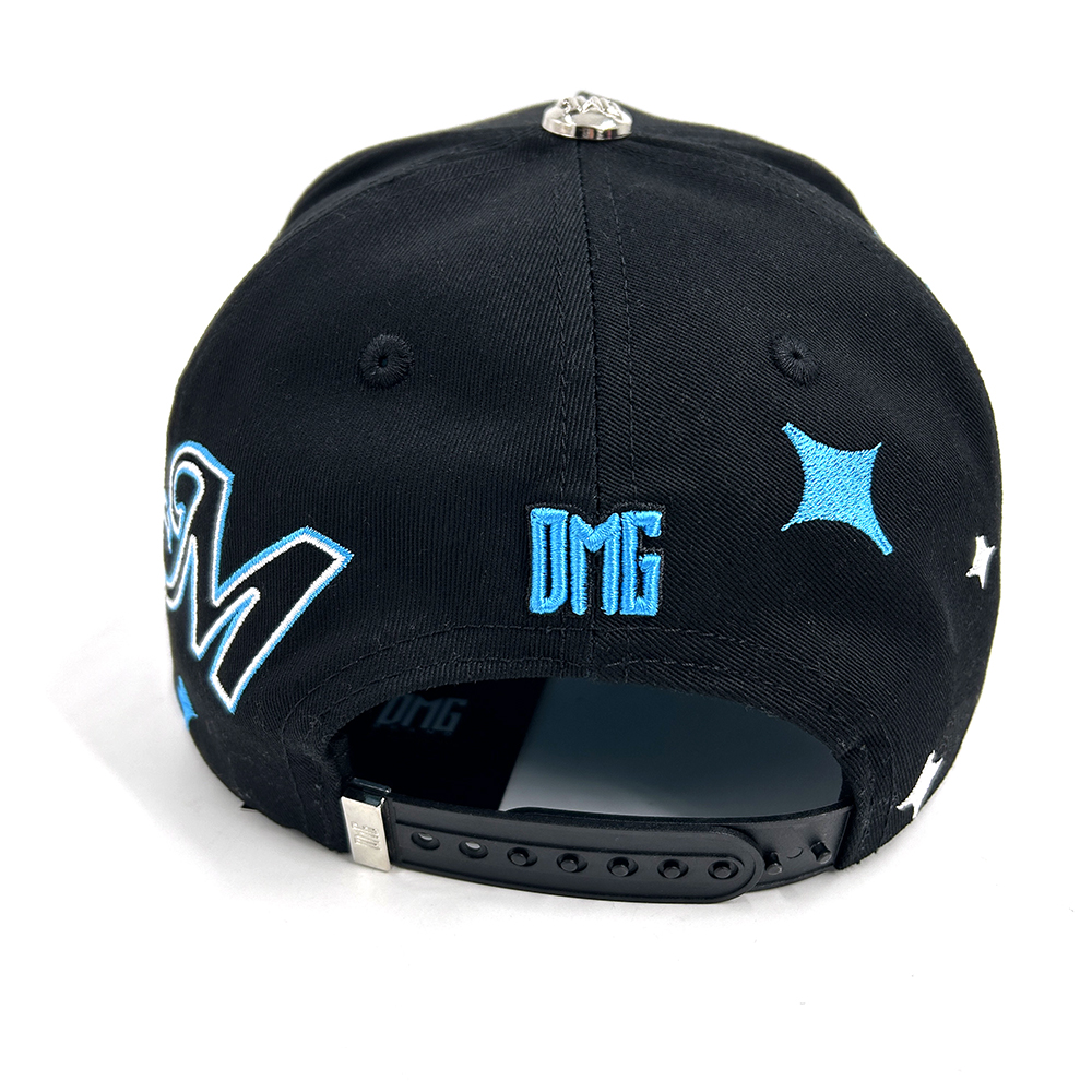 Suede Baseball Caps 5 Panel 3D Embroidery