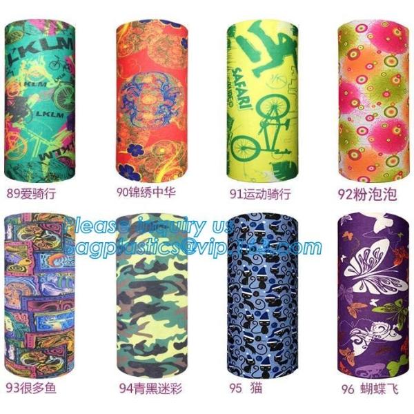 custom colorful seamless multifunctional bandana,Bespoke multifunctional seamless tube sun protection face mask scarf ba