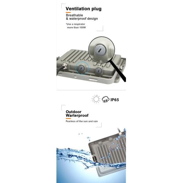 Aluminum Body Security Waterproof Flood Light 200W High Lumen
