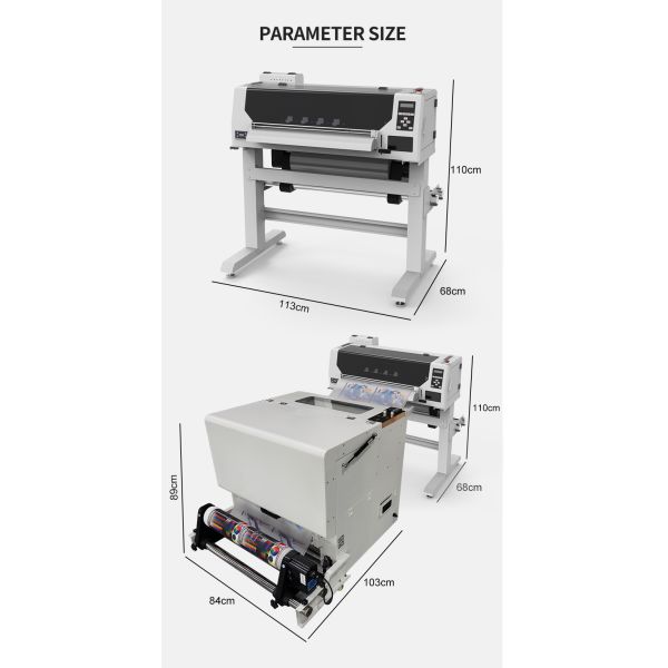 KECAI High Efficiency Textile Printing Solution 24Inch 60cm A1 Thermal Transfer Printer Head XP600 I3200 I1600 DTF Printer
