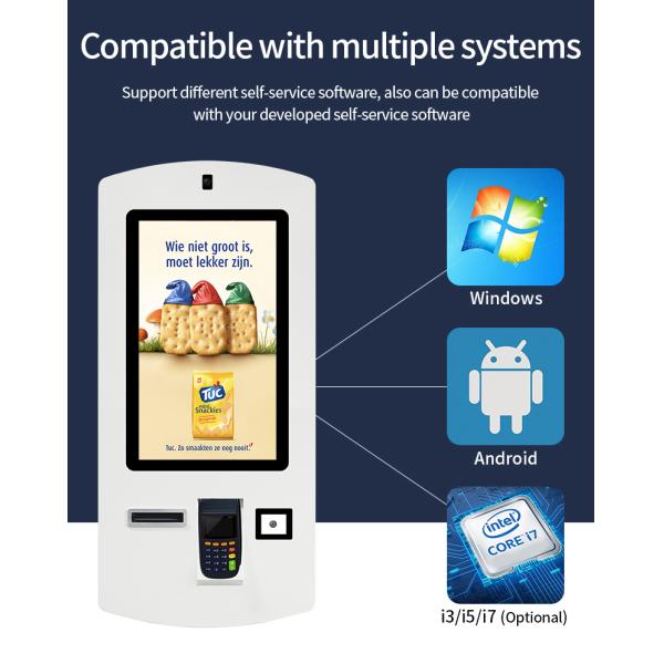Sturdy Self Payment Kiosk 32 Inch Self Service Kiosk Restaurant RoHS
