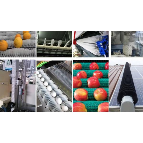 Quick Replacement Roller Cylinder Brush Segment Zig Zag Brush For Textile Industry