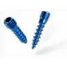 ISO 9001 Orthopedic Fastener Screws , M3 Blue Titanium Surgical Bone Screw for sale