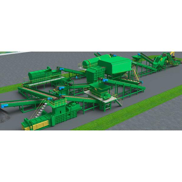 Solid Waste Sorting Recycling Recyclable Garbage Recycling Line For Sale