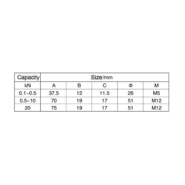 RJ-5N Miniature Tension Load Cell High Precision Membrane Load Cell