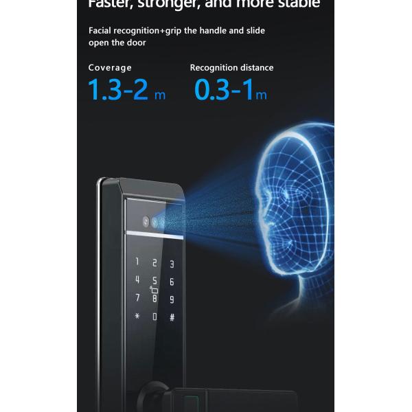 Qleung S810max Smart Home Lock With Card Code Key Fingerprint Palm Password Multi-unlock Ways
