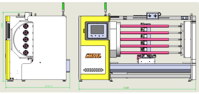 10 Axis Alternate Automatic Slitting Machine Zero Downtime BOPP Tape Slitting Rewinding Machine Quick Changeover