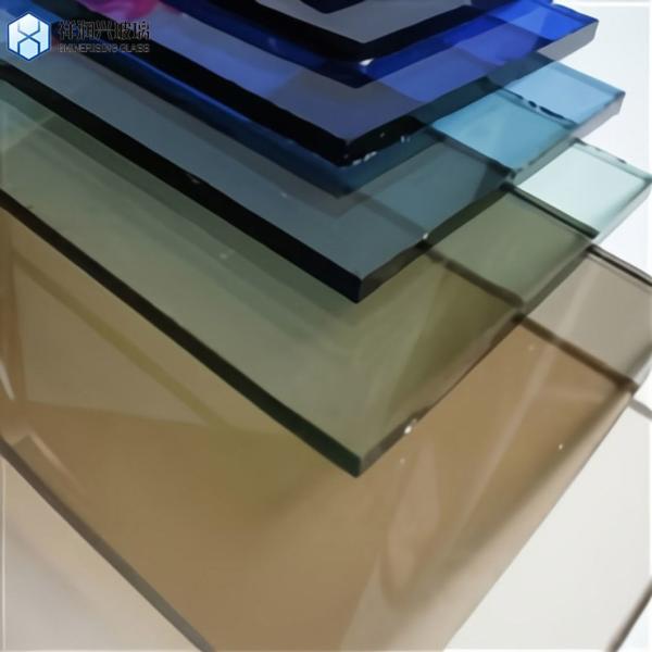 Solid Structure Colorful Reflective Dichroic Coating Glass for Customization Building