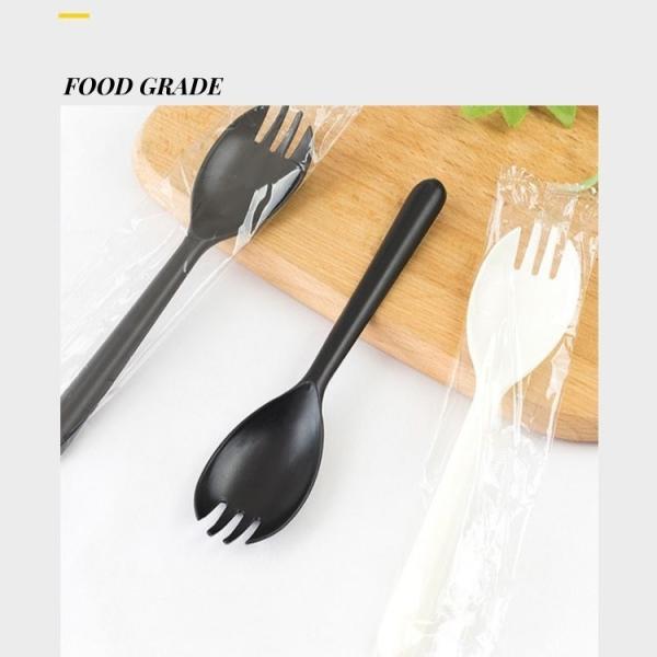 Length Plastic Spork Straight Style with Customized Request and Customization