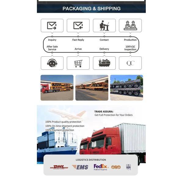 Deck Cargo Fence Semi Trailer with Not Self-dumping Function