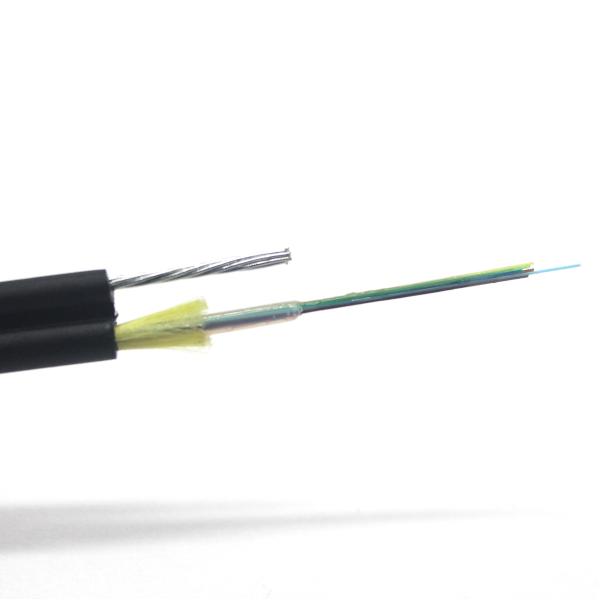 12core GYXTC8Y Fiber Optic Cable Single PE Jacket Self Supporting Optic Fiber Cable