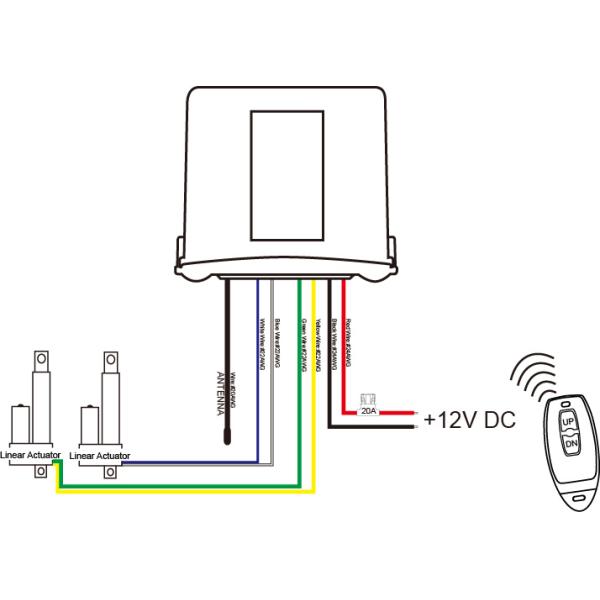 12VDC 1 or 2 Manual Switch and Remote Controller