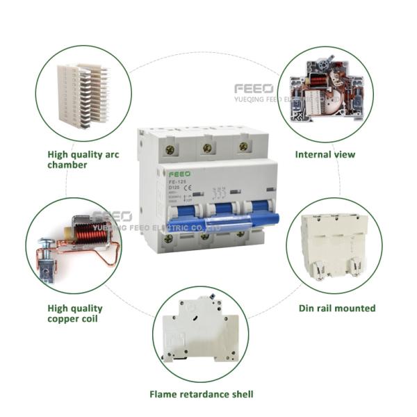 Widening Handle AC415V 3P Overcurrent Circuit Breaker