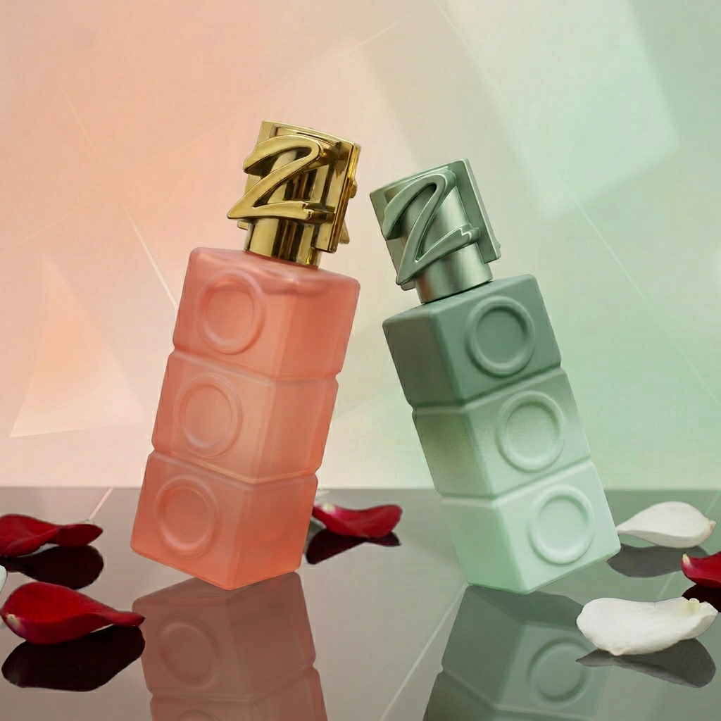Anding Supplier Custom Design Printing 30ml Crimp Rectangle Premium Refillable Spray Luxury Empty Glass Perfume Bottle