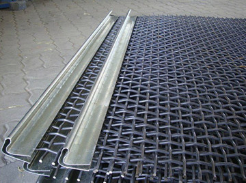 Square Opening Vibrating Wire Mesh Screen Steel Woven Aggregate Processing