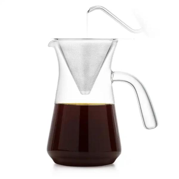 ODM 600ml Portable Pour Over Hand Drip Coffee Maker With Filter
