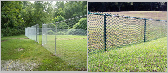 Professional Square Chain Link Security Fence For Construction Wire Mesh