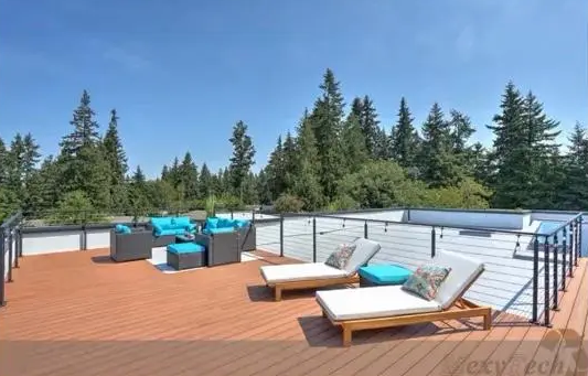 146 X 31mm WPC Solid Decking 150 X 25mm Terrace Wood Plastic Composite Panel