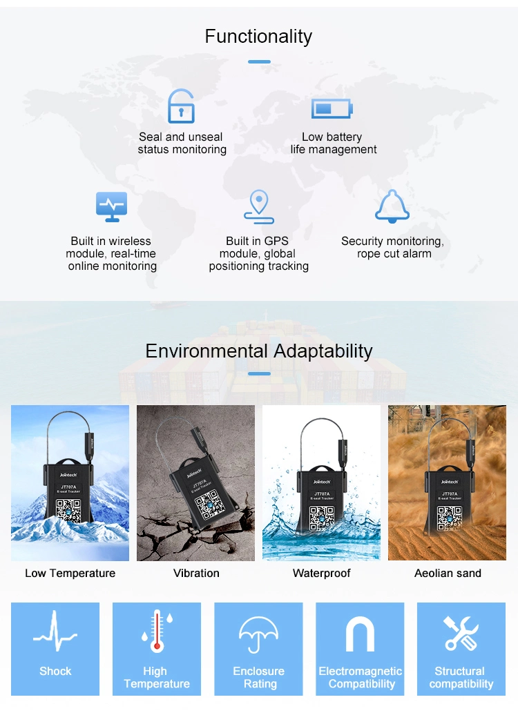 Jointech JT707A Smart Container Seal Tracking for Enhanced Cargo Security GPS Tracker Container